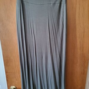 No Boundaries Dark Olive Maxi Skirt